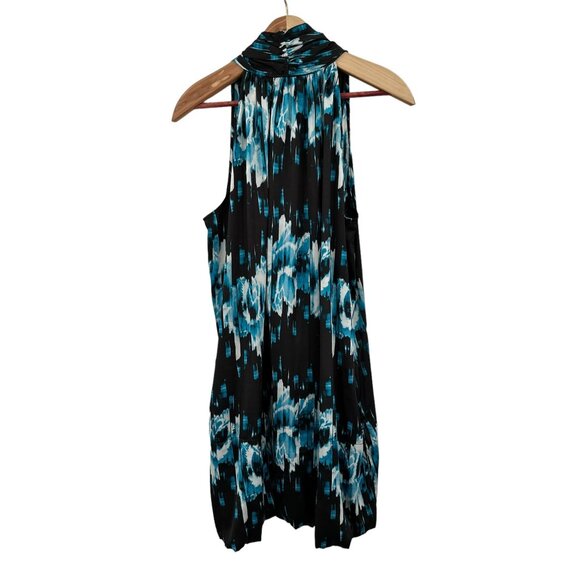 Derek Lam For Design Nation Dress XL Blue & Black Sleeveless Mini Bubble Hem - Picture 3 of 7